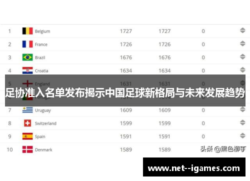 足协准入名单发布揭示中国足球新格局与未来发展趋势 足协准入名单发布揭示中国足球新格局与未来发展趋势